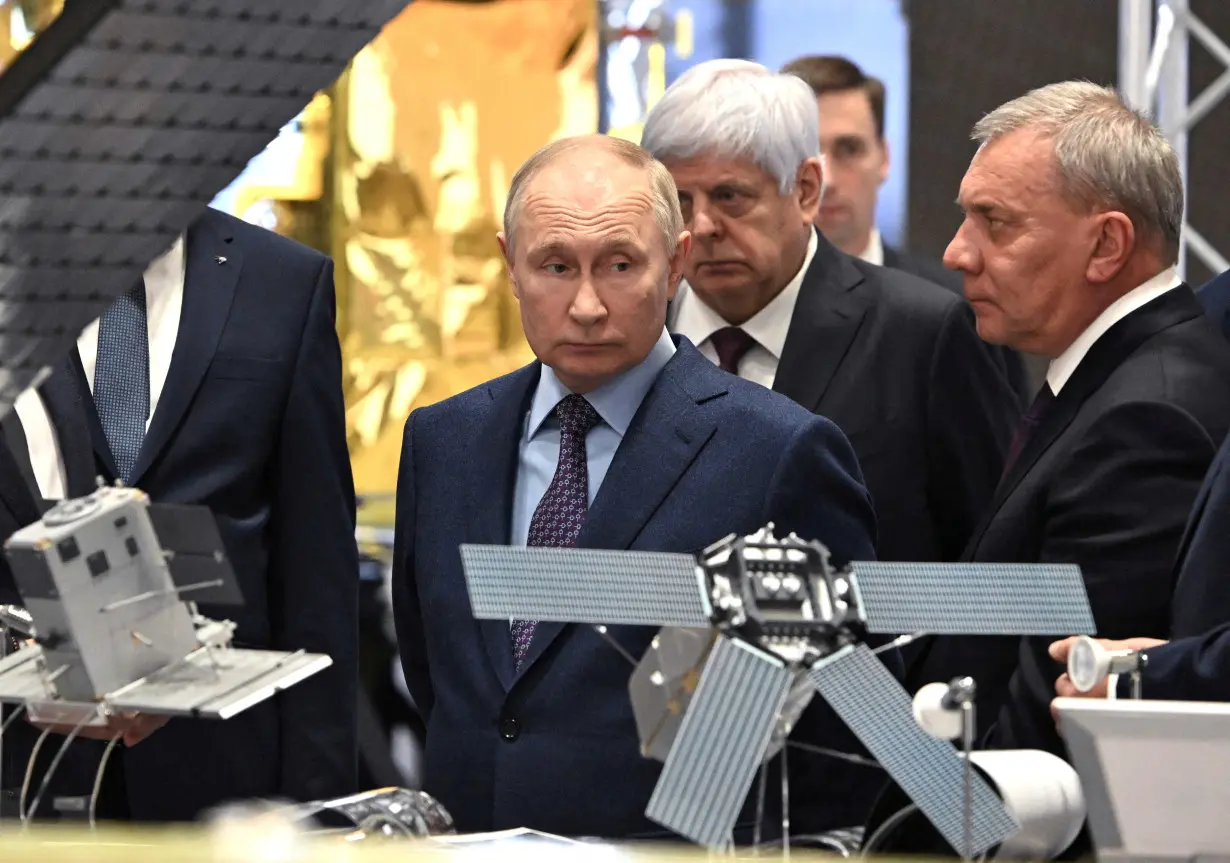 FILE PHOTO: Russia's President Putin visits rocket and space centre outside Moscow