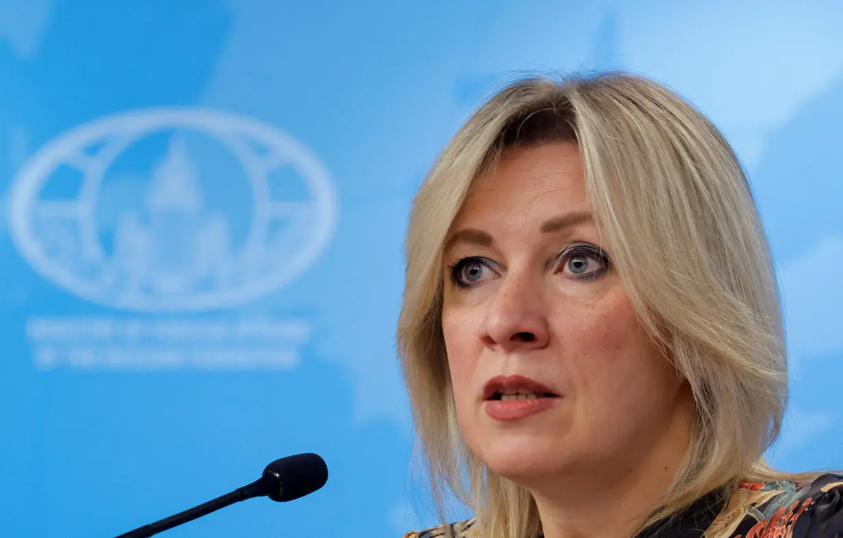 FILE PHOTO: Russian Foreign Ministry spokeswoman Zakharova attends a news conference in Moscow