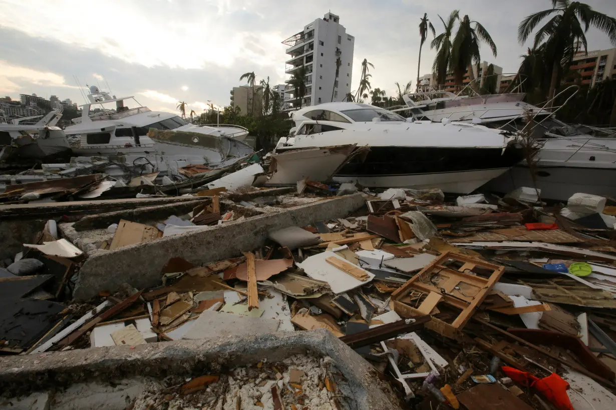 FILE PHOTO: Mexican families search for their loved ones in the aftermath of Hurricane Otis in, Acapulco