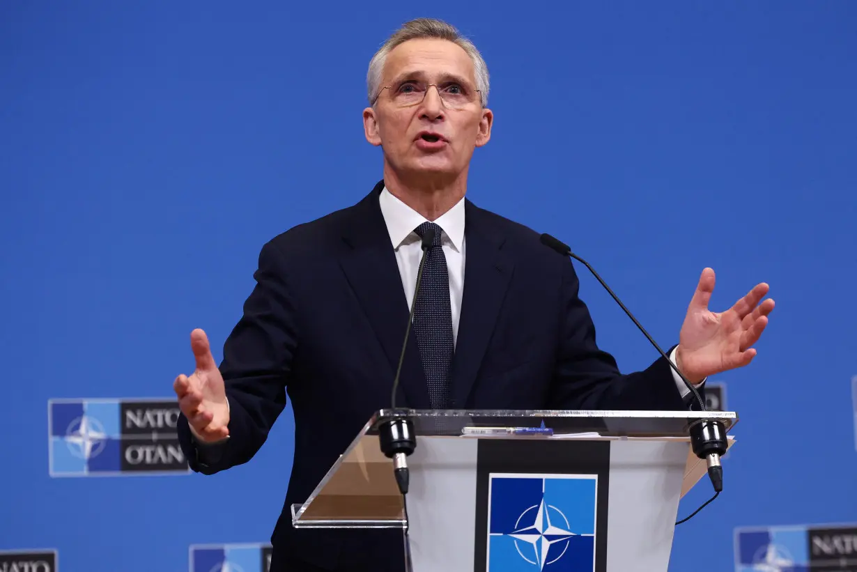 NATO Secretary General Stoltenberg holds a press conference, in Brussels