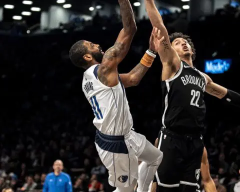 Kyrie Irving scores 36 points in return to Brooklyn, leads Mavericks to 119-107 win over Nets