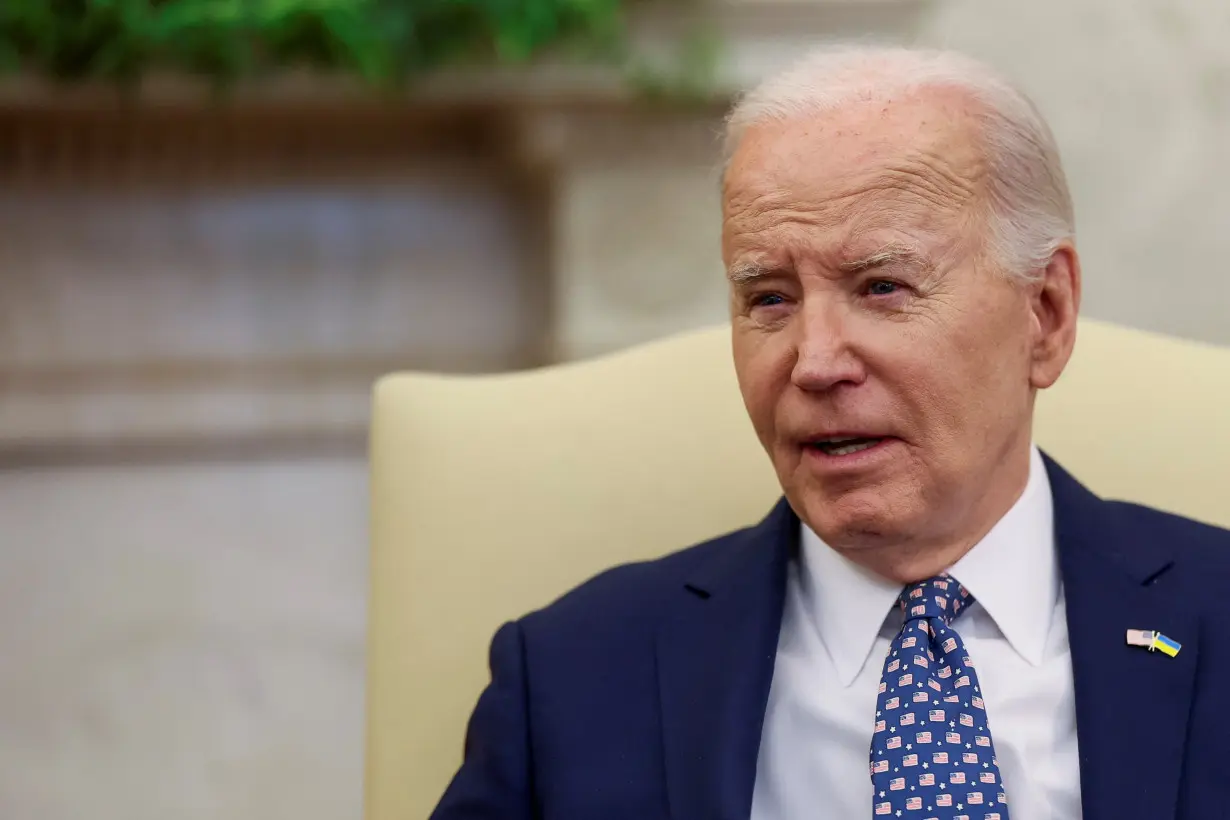 U.S. President Biden and VP Harris meet with congressional leaders at the White House