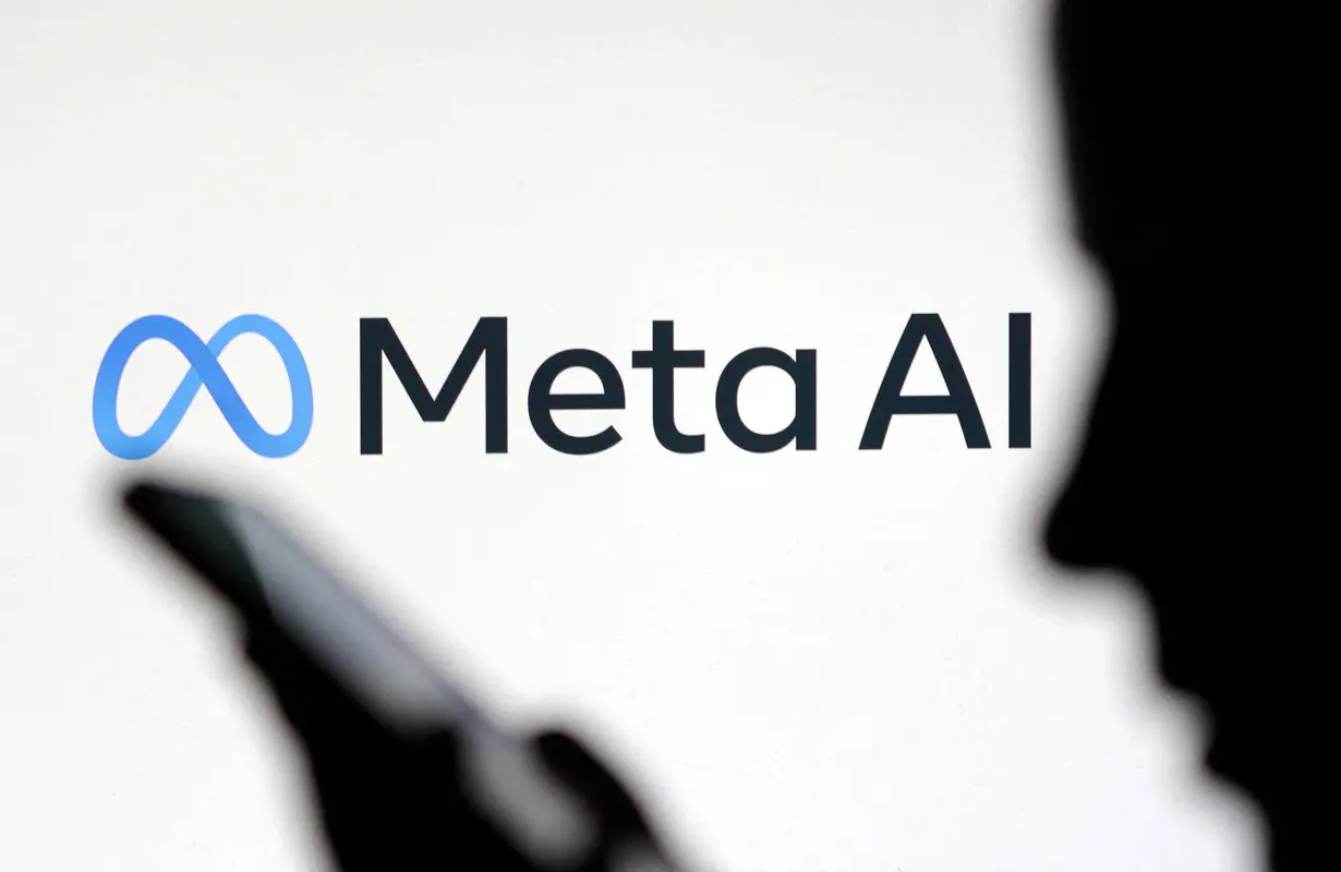 FILE PHOTO: Illustration shows Meta AI logo