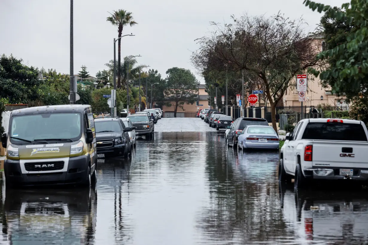 Flooding in Harbor City, Los Angeles