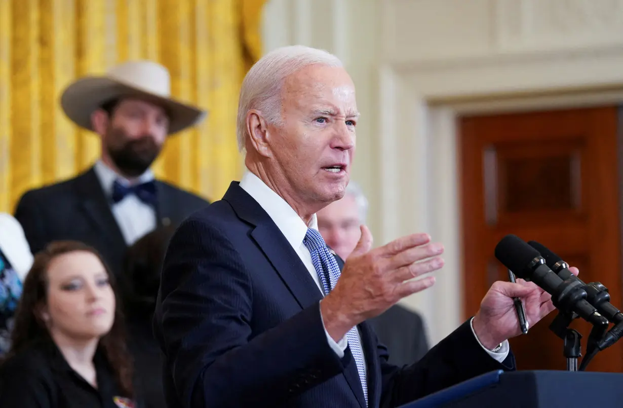 FILE PHOTO: U.S. President Biden hosts White House event to celebrate the anniversary of the 2022 Inflation Reduction Act legislation in Washington