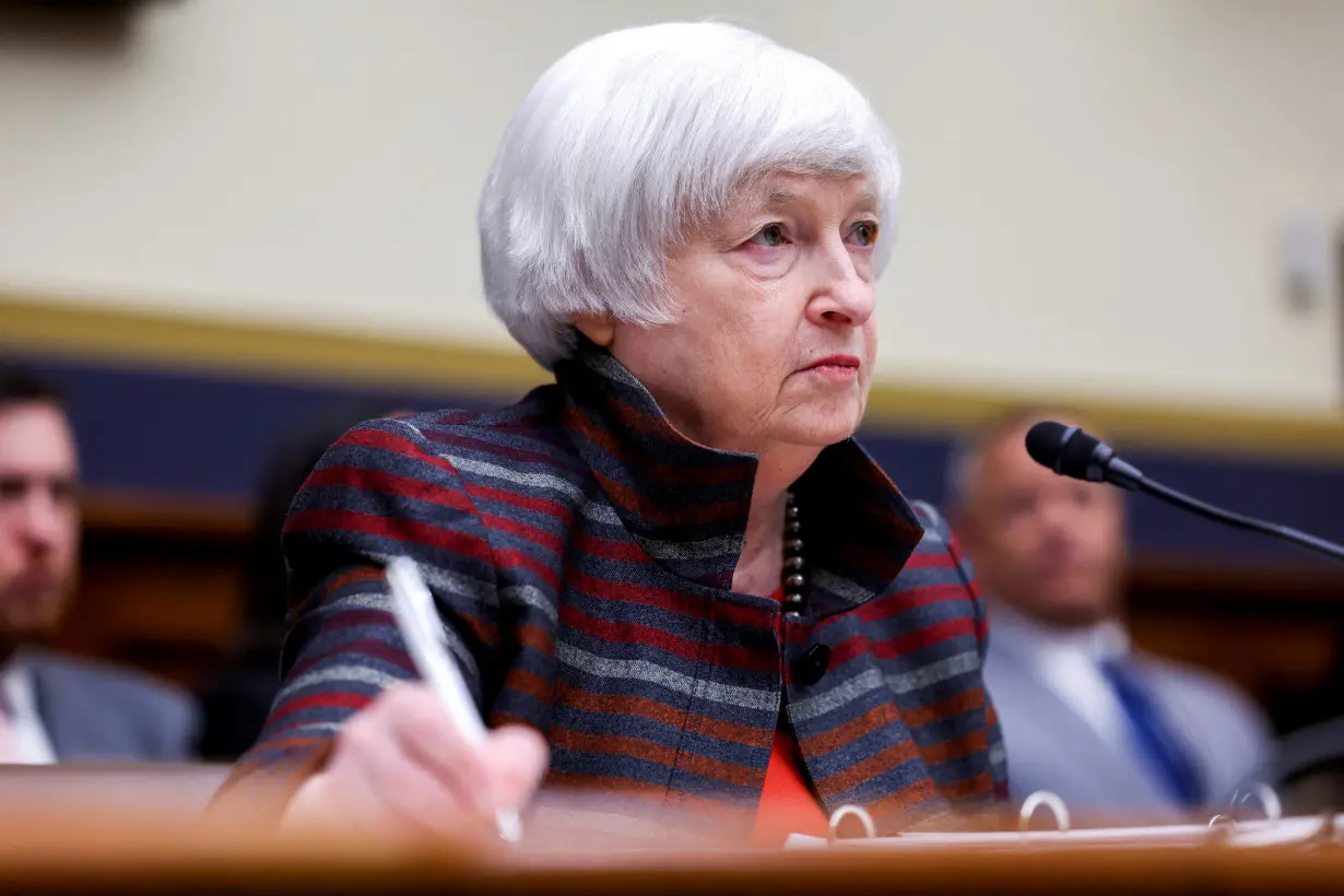 FILE PHOTO: U.S. Treasury Secretary Janet Yellen testifies before a House Financial Services Committee hearing on the “Annual Report of the Financial Stability Oversight Council