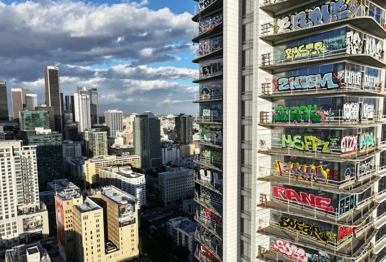 For graffiti artists, abandoned skyscrapers in Miami and Los Angeles become a canvas for regular people to be seen and heard