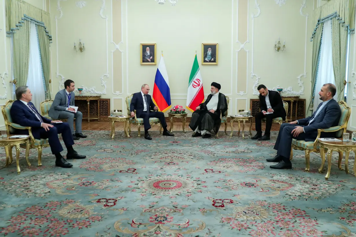 Russian President Vladimir Putin visits Iran