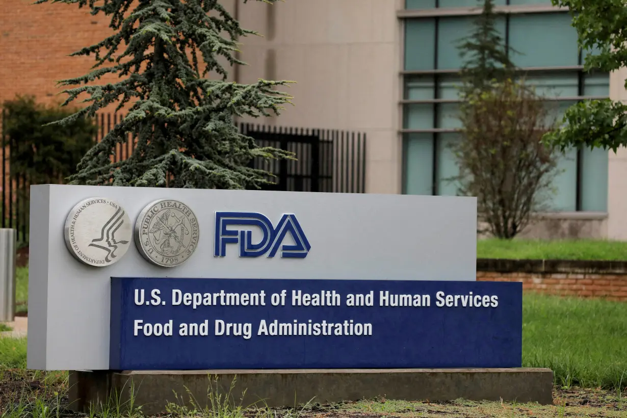 FILE PHOTO: Signage is seen outside of FDA headquarters in White Oak, Maryland