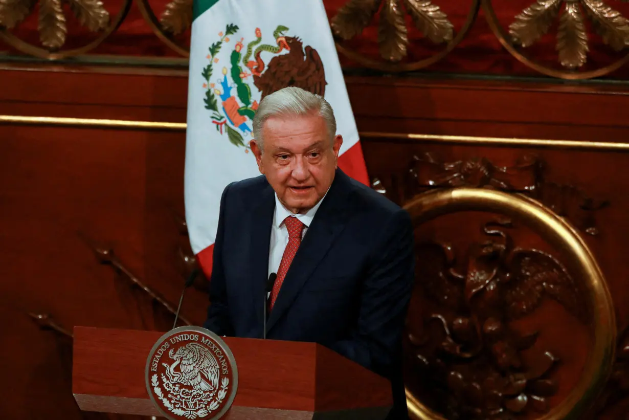 Mexico's President Andres Manuel Lopez Obrador presents constitutional reforms, in Mexico City