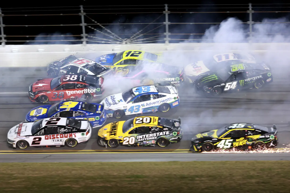 Alex Bowman triggers 'the big one' in the Daytona 500 but escapes damage and comes home second