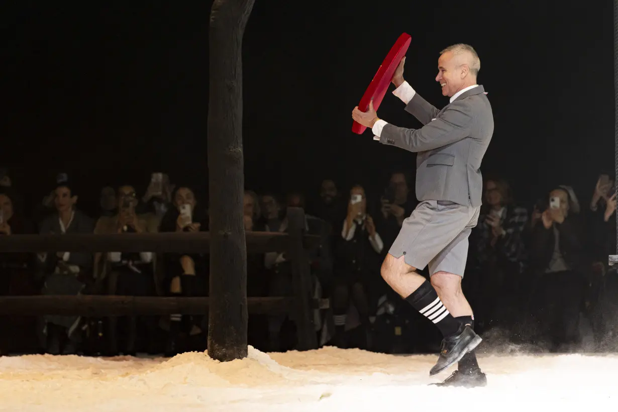 Thom Browne closes out NY Fashion Week with a black-and-white flourish and a nod to Edgar Allan Poe