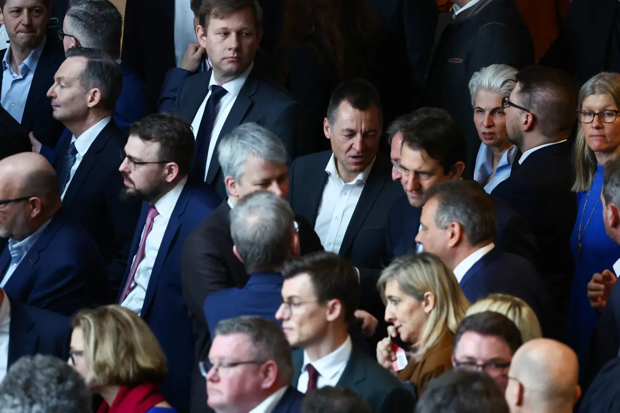 Session of the lower house of parliament, the Bundestag, in Berlin