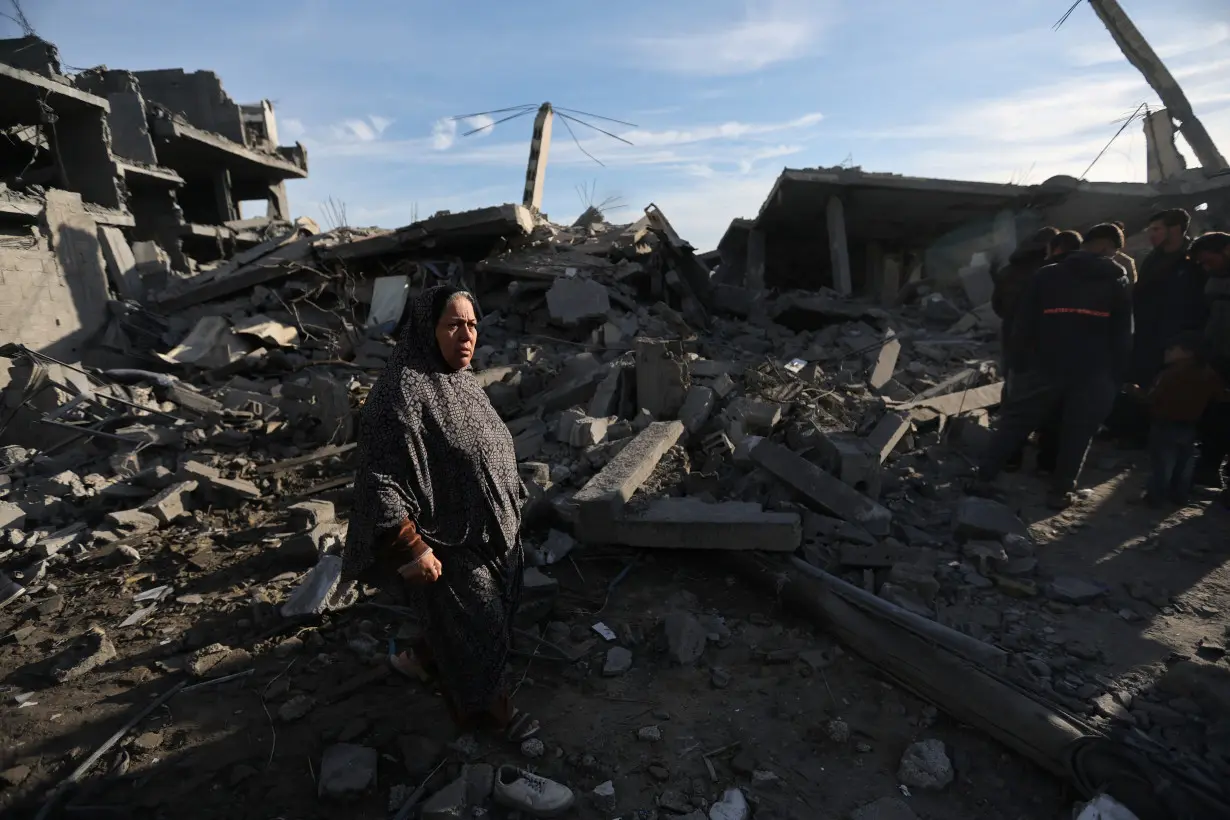 Aftermath of an Israeli strike in Rafah