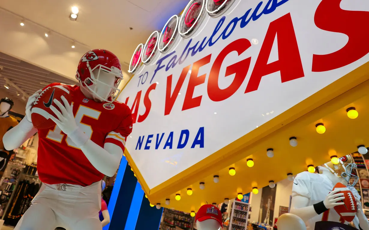 FILE PHOTO: Super Bowl XVIII souvenirs for sale in Las Vegas