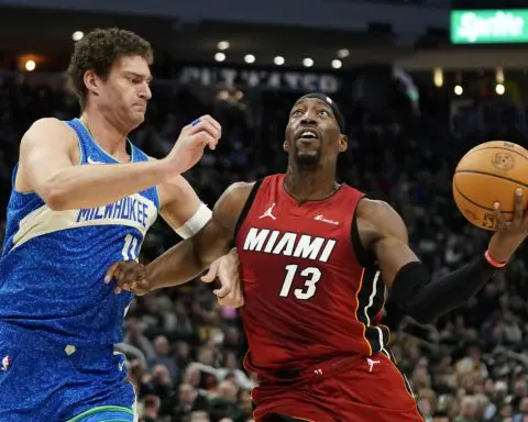 Miami's Bam Adebayo will start All-Star Game, replacing injured Philadelphia center Joel Embiid