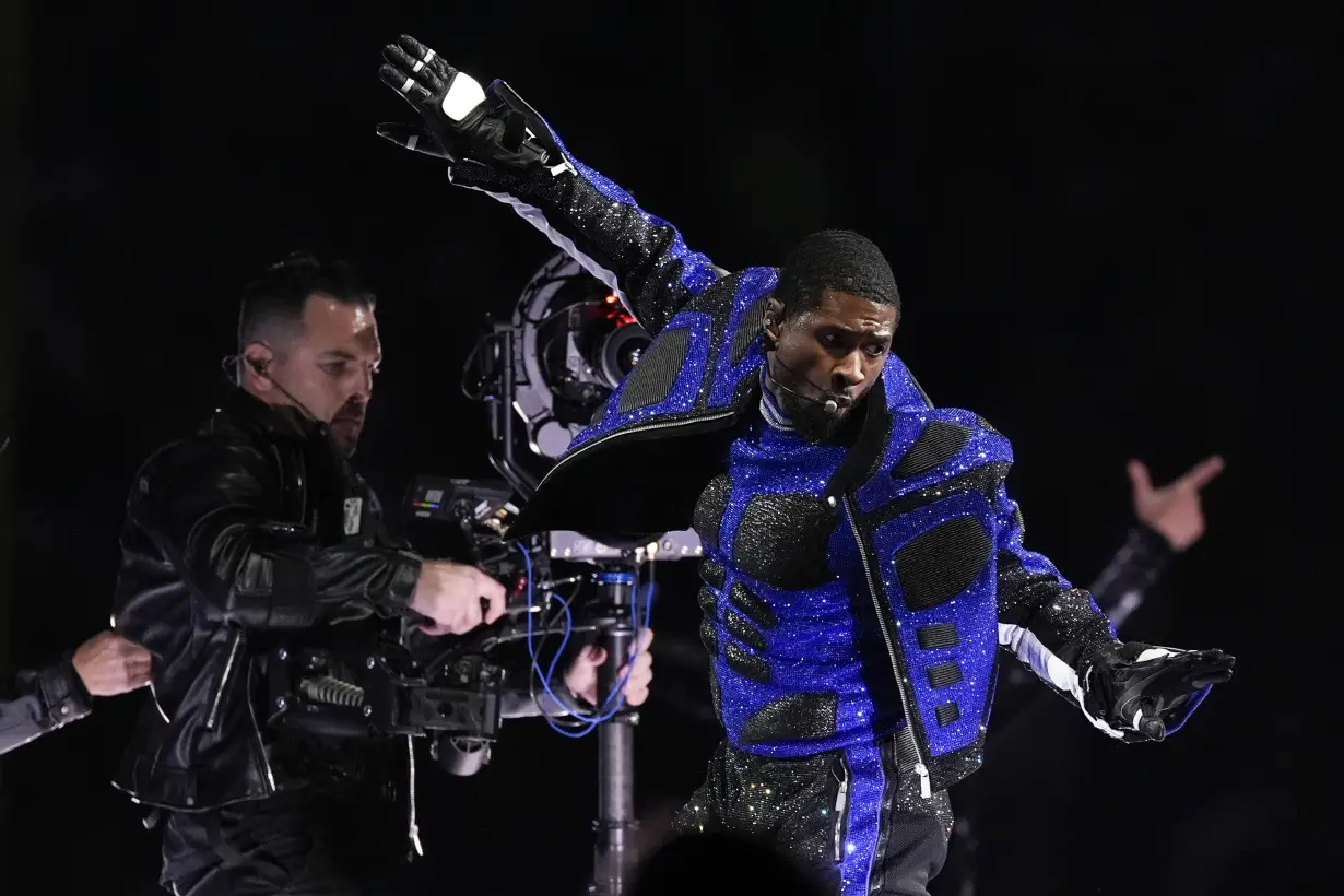 Review: Usher shines at star-studded 2024 Super Bowl halftime show