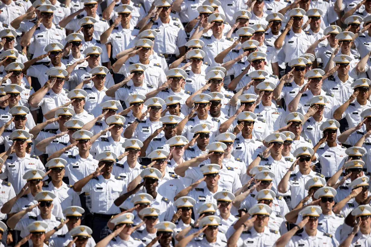 FILE PHOTO: The graduation ceremony at United States Military Academy (USMA), in West Point