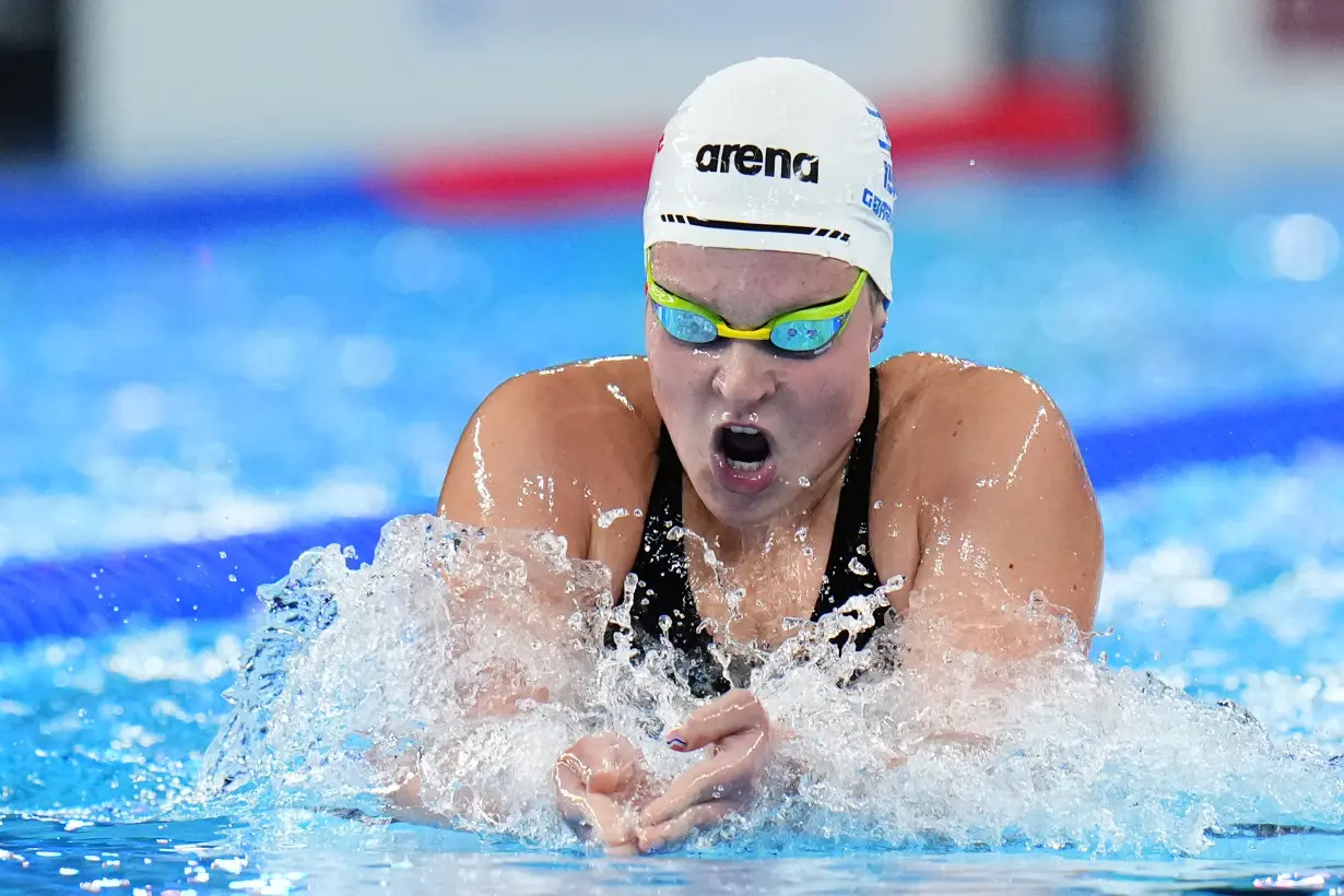 Israeli swimmer Anastasia Gorbenko jeered by crowd at swim worlds in Qatar