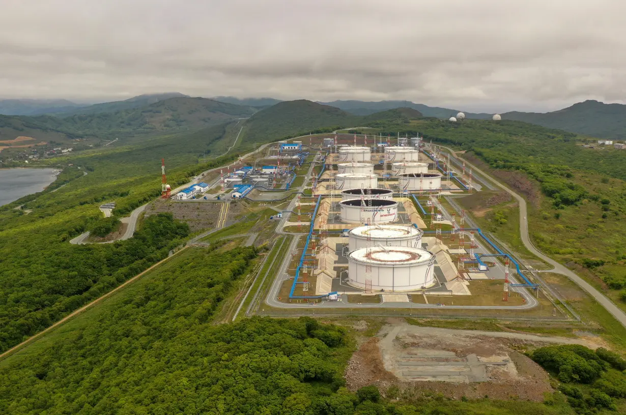 A view shows oil terminal Kozmino near Nakhodka