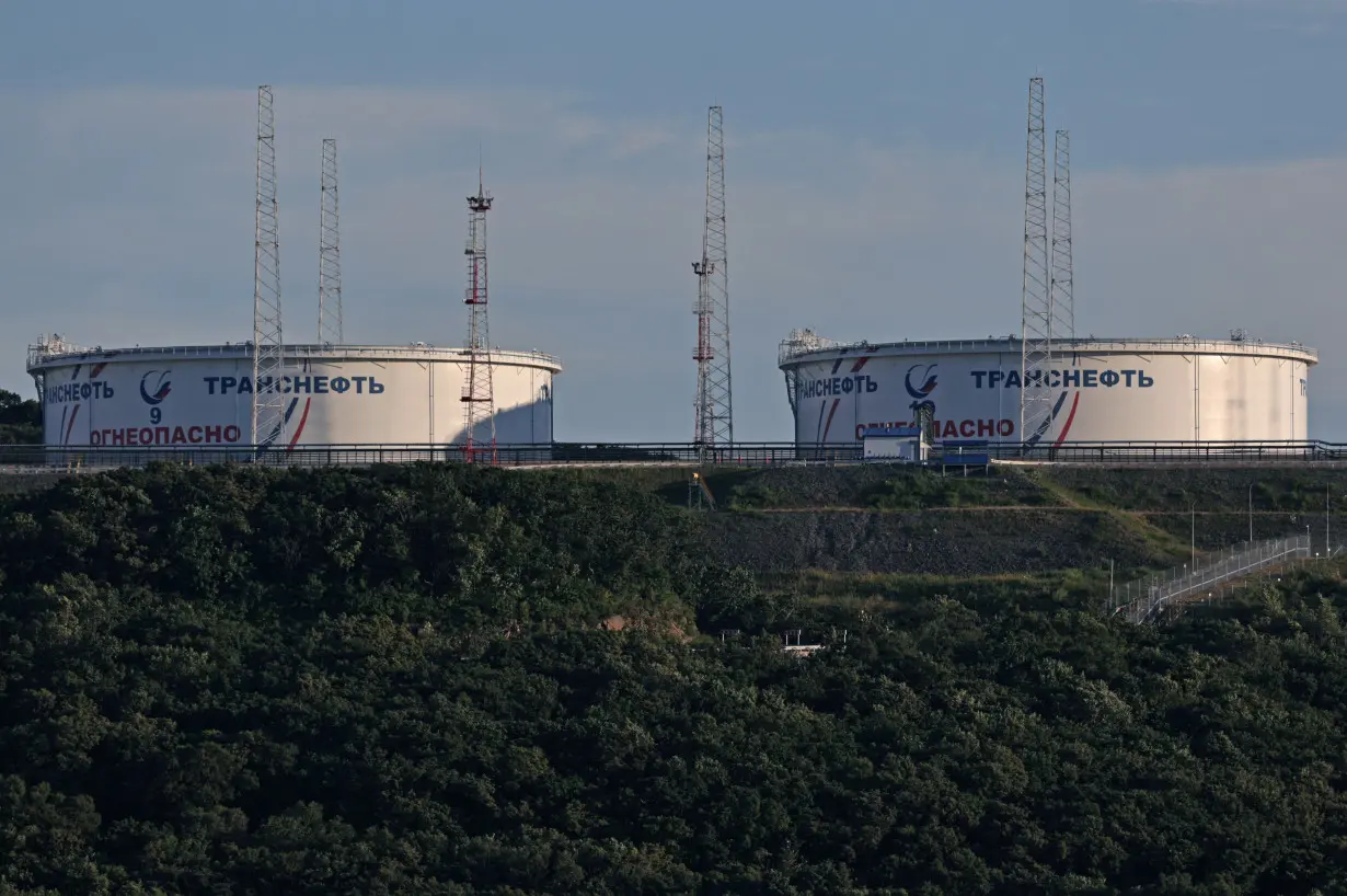 A view shows oil terminal Kozmino near Nakhodka