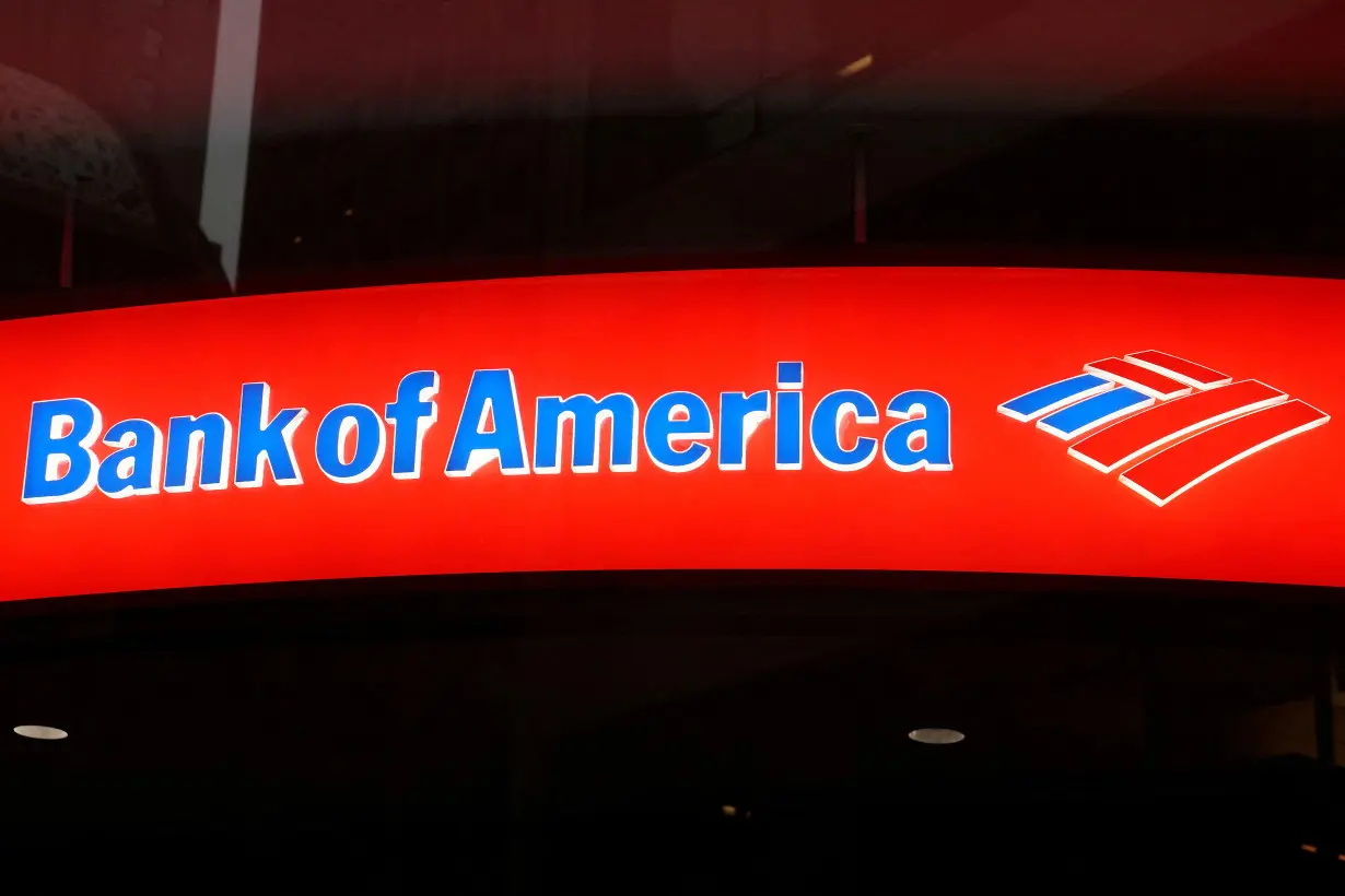 FILE PHOTO: FILE PHOTO: A Bank of America logo is pictured in the Manhattan borough of New York City