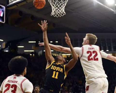 Iowa beats No. 20 Wisconsin 88-86 in overtime on last-second shot