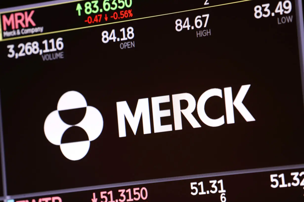 The logo for Merck