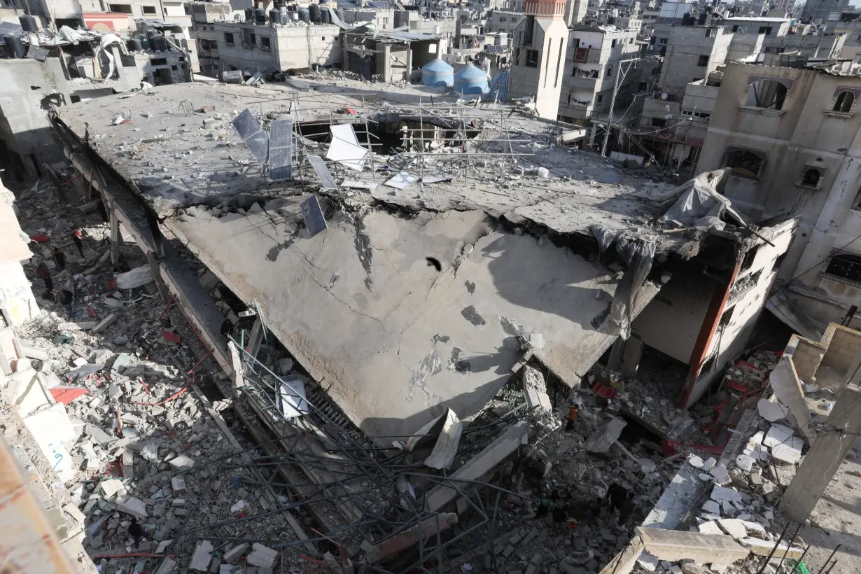 Aftermath of an Israeli strike in Rafah