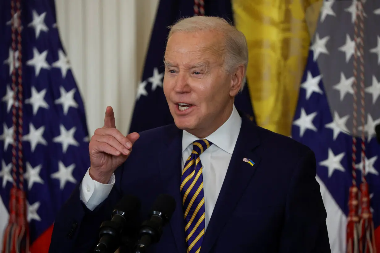 U.S. President Joe Biden hosts event at the White House in recognition of Black History Month, in Washington