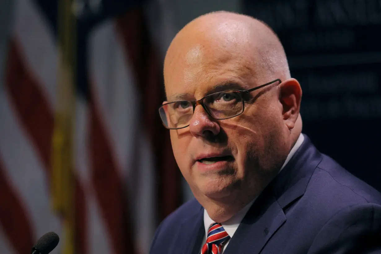 FILE PHOTO: Maryland Governor Hogan speaks at Saint Anselm College in Manchester