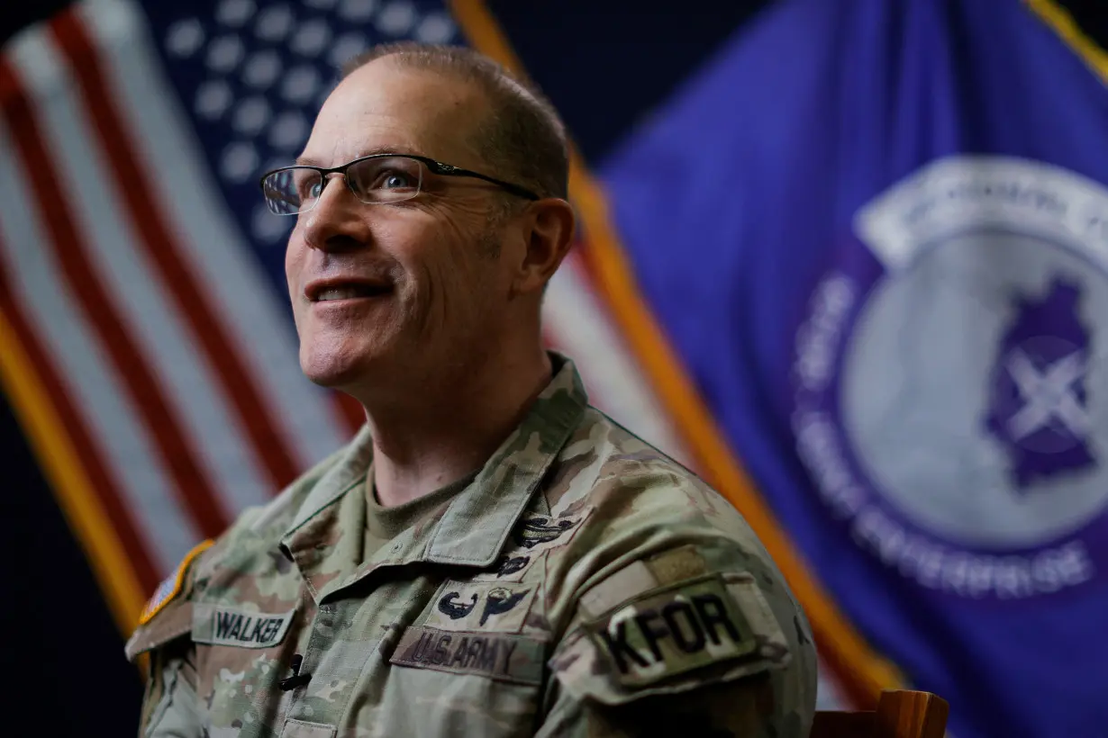 U.S. Col. Ross Walker, Commander of KFOR Regional Command East, in Sojevo