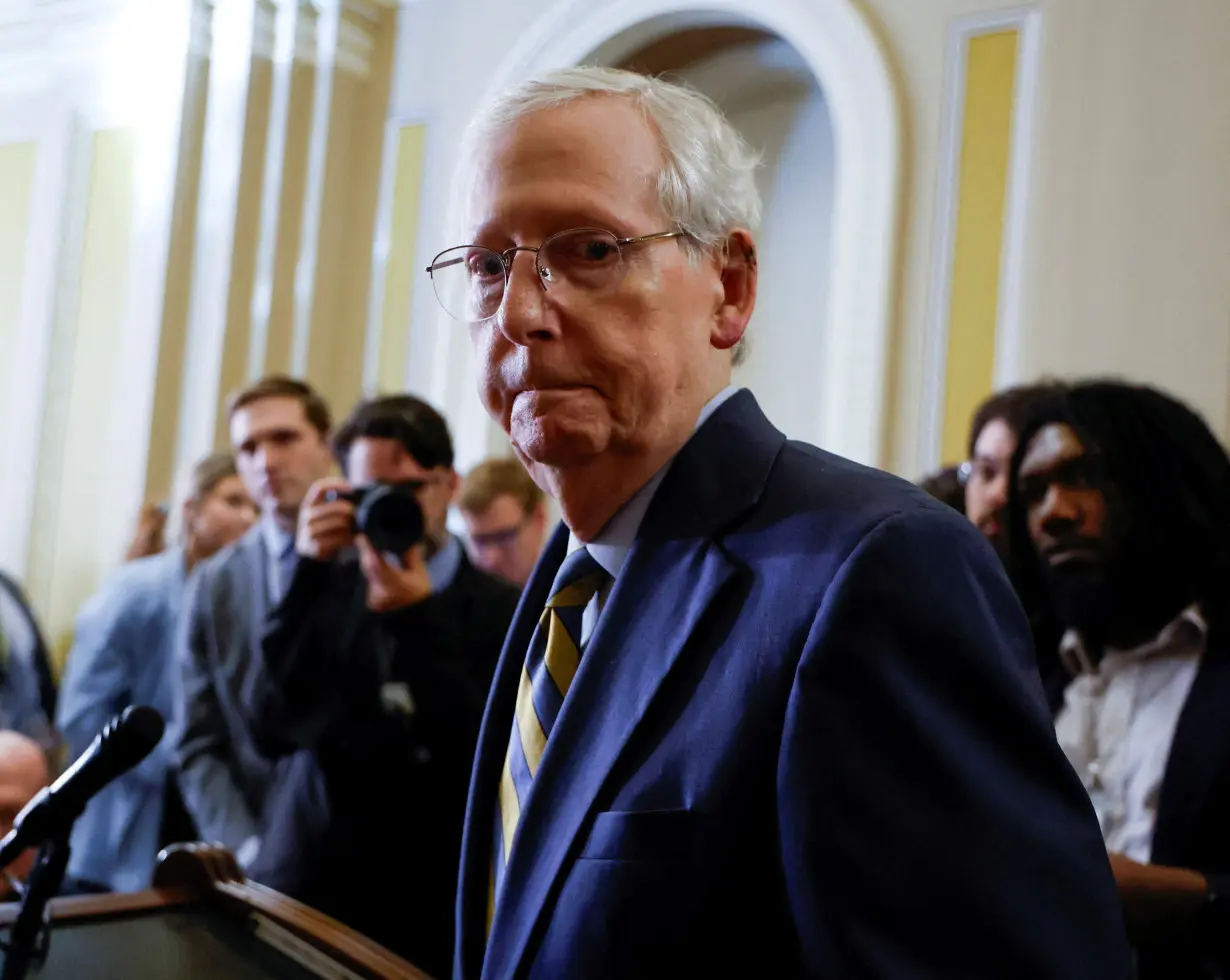 FILE PHOTO: U.S. Senate Republicans hold weekly caucus lunch at the U.S. Capitol in Washington