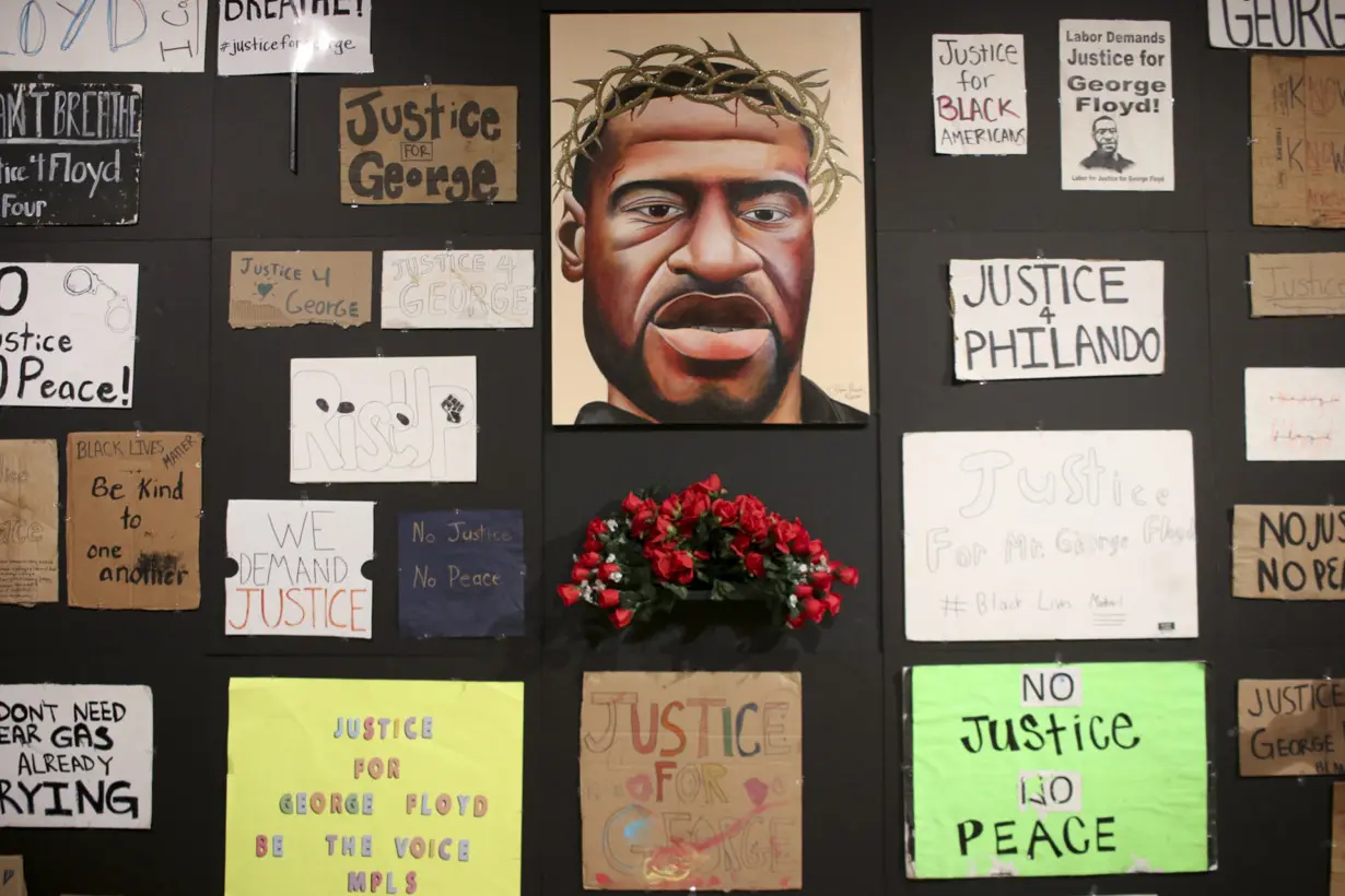 Finding meaning in George Floyd’s death through protest art left at his murder site