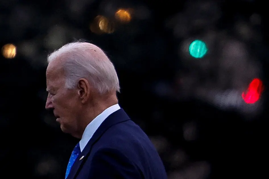 U.S. President Joe Biden departs the White House in Washington