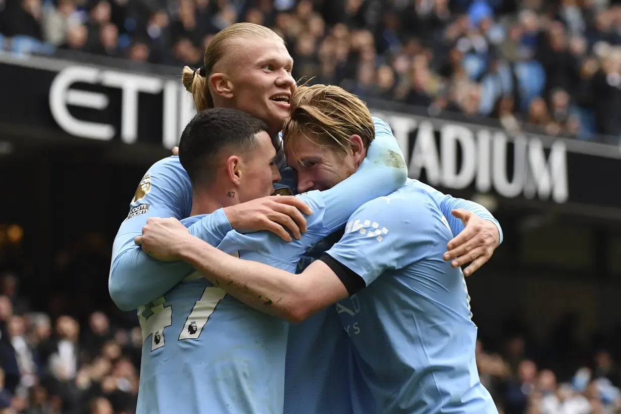 Haaland and De Bruyne back in tandem as City keeps the pressure on Liverpool in EPL title race