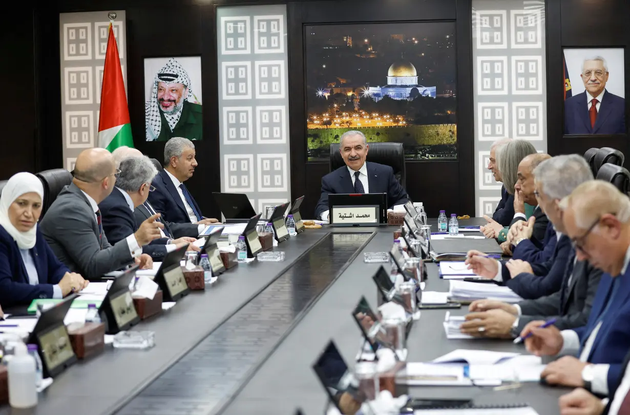 Palestinian PM Mohammad Shtayyeh convenes cabinet meeting, in Ramallah