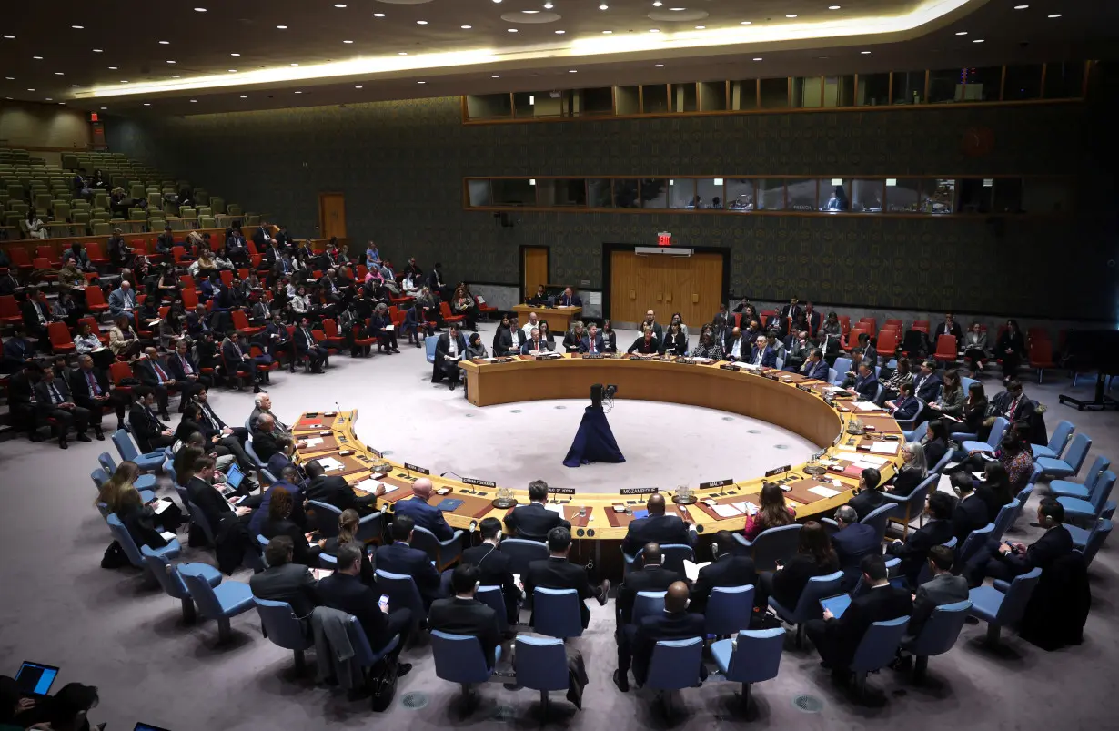 Vote on U.N. Security Council resolution to demand an immediate humanitarian ceasefire in Gaza in New York