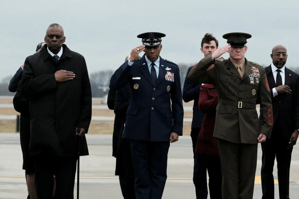 FILE PHOTO: Biden attends dignified transfer of soldiers killed in Jordan