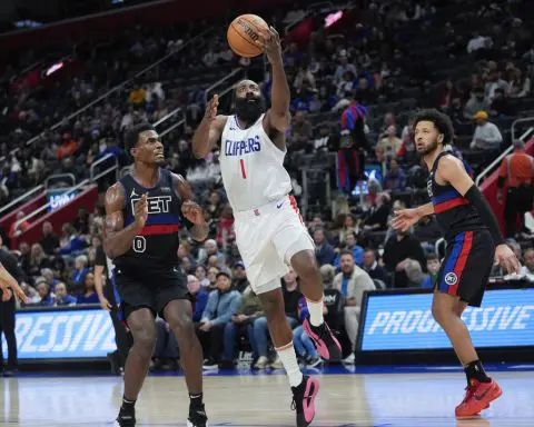 Westbrook reaches 25,000 career points and Leonard scores 33 to lead Clippers past Pistons 136-125