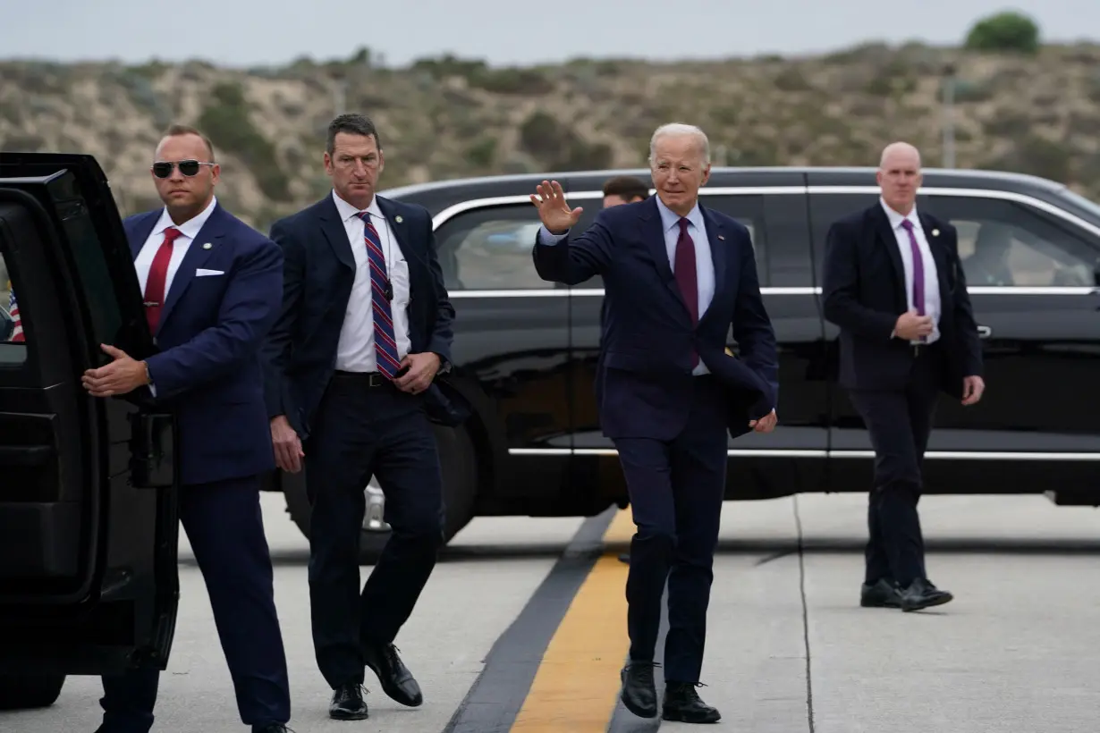 U.S. President Joe Biden visits Los Angeles