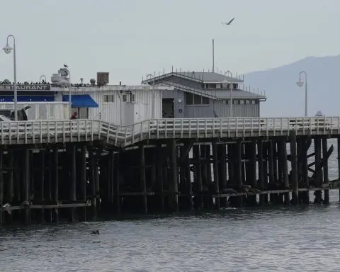 Rising seas and frequent storms are battering California's piers, threatening the iconic landmarks