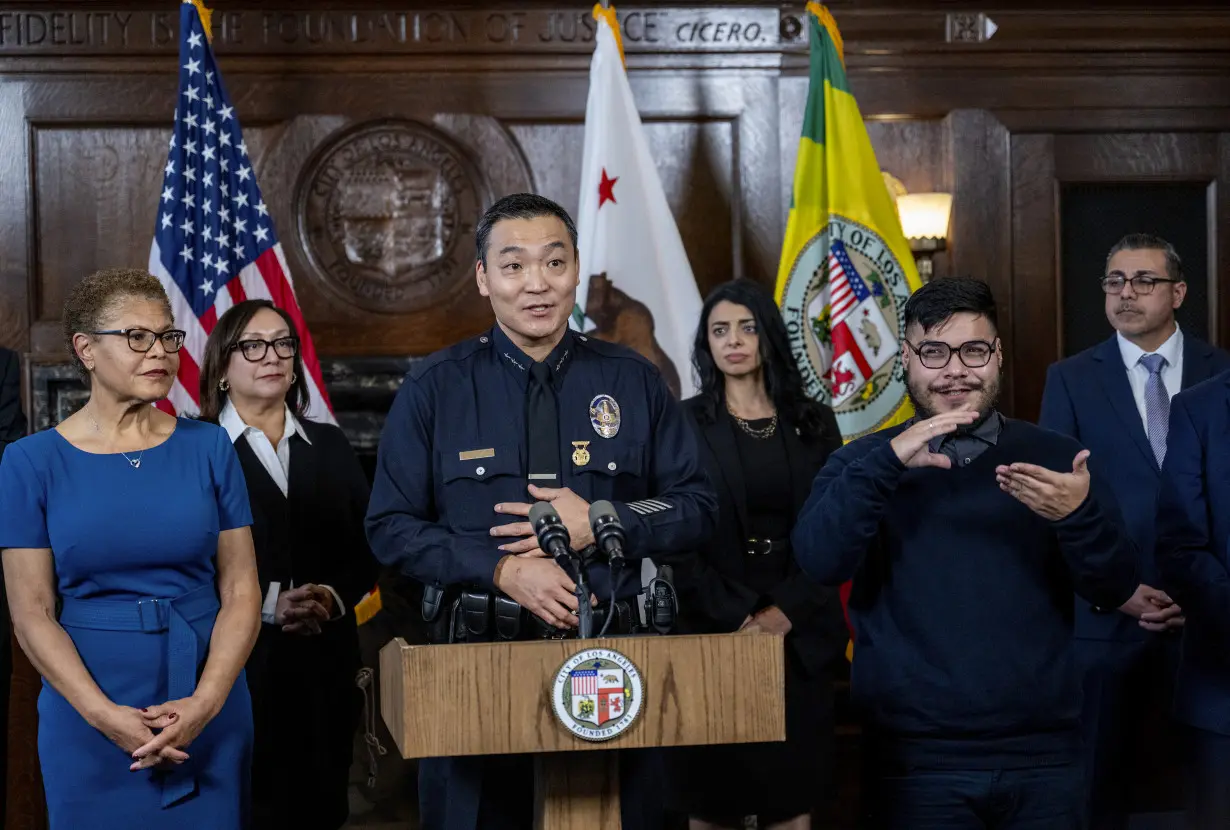 First Asian American to lead Los Angeles Police Department is appointed interim chief