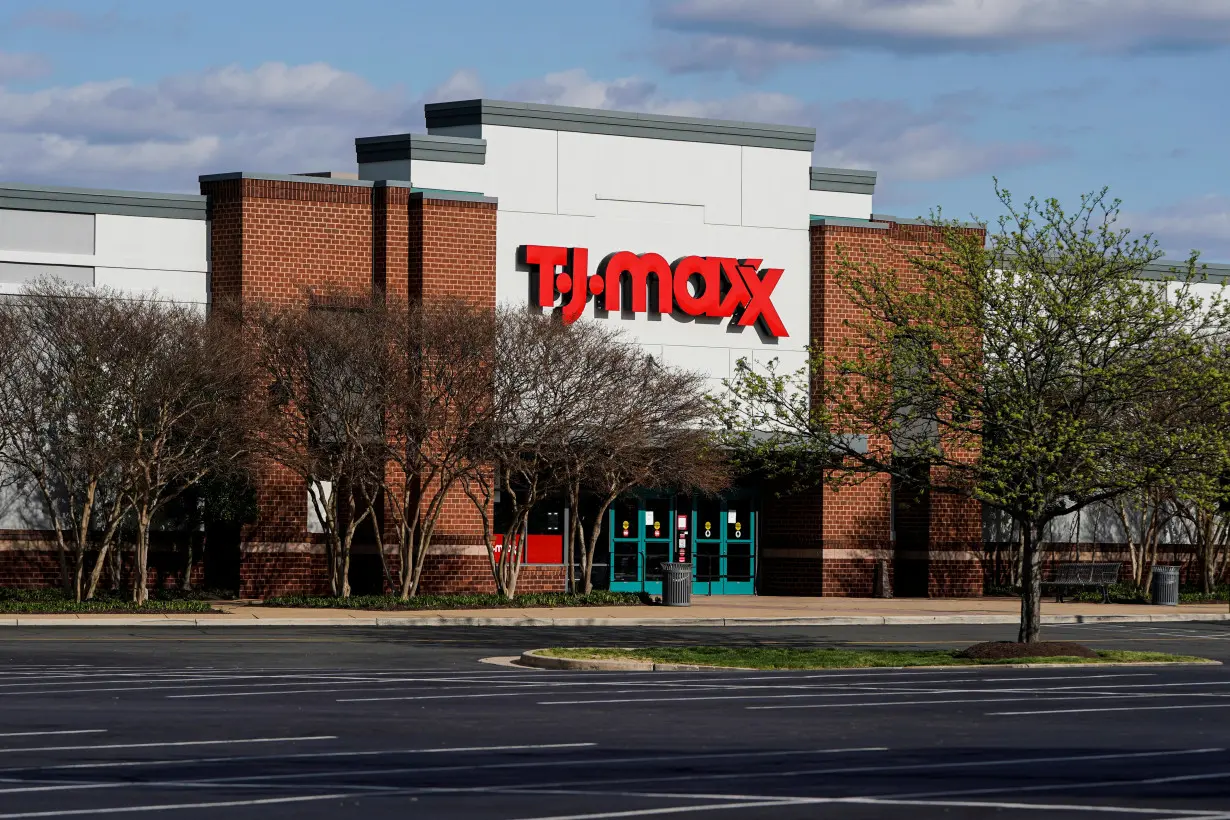 A TJ Maxx store is closed due to the outbreak of coronavirus in Arlington, Virginia