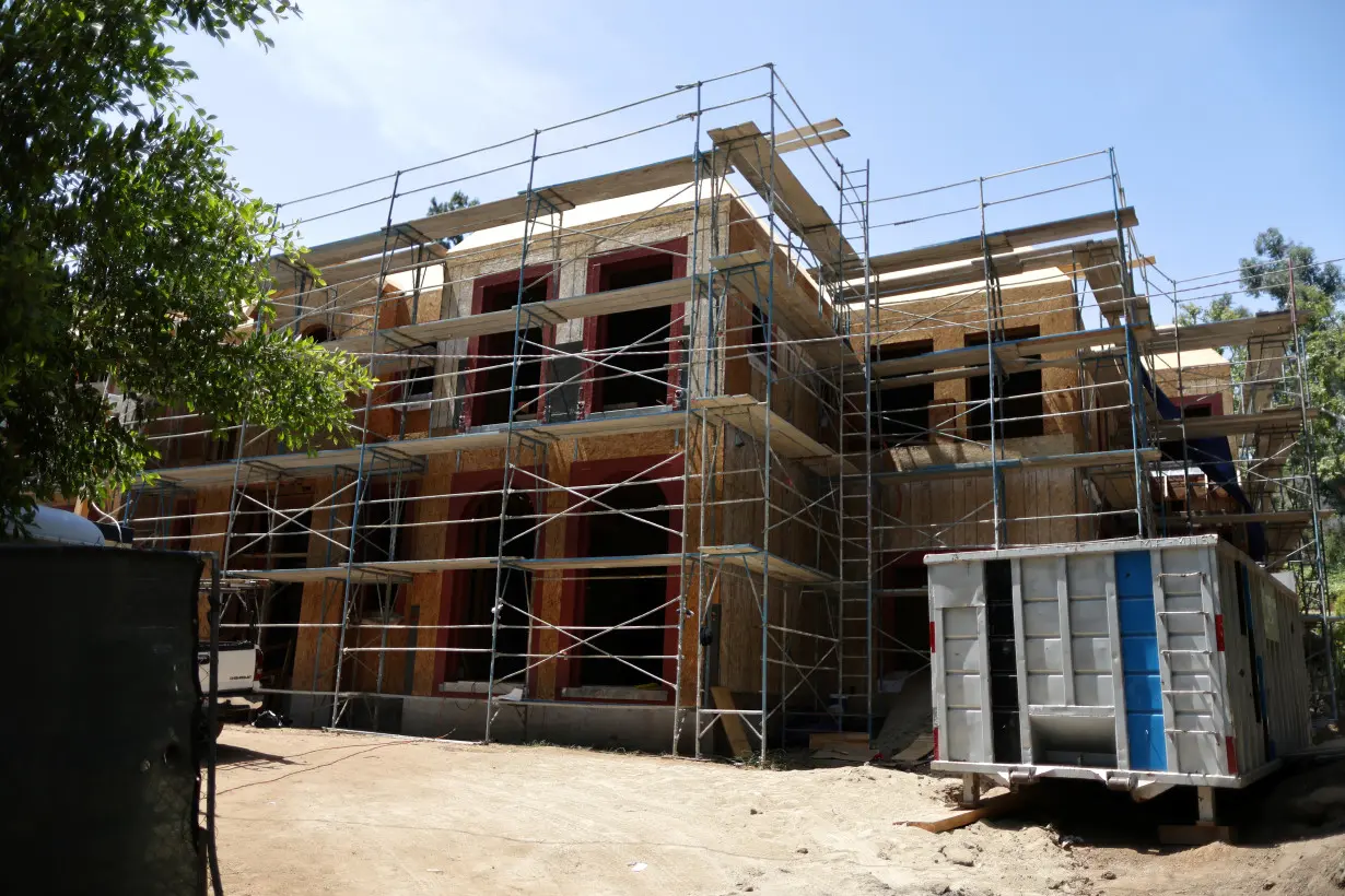 FILE PHOTO: A new housing construction is seen as real estate prices rise in Beverly Hills