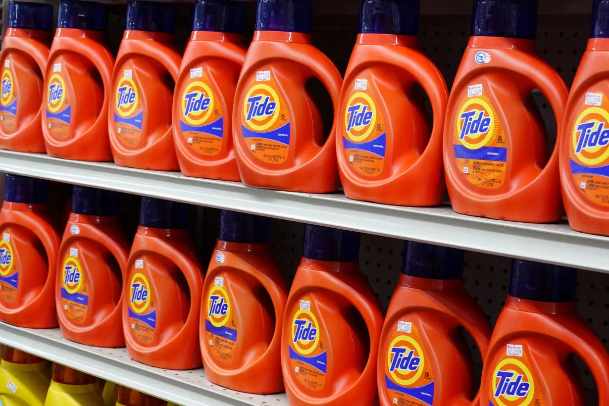 FILE PHOTO: Tide detergent, a brand owned by Procter & Gamble, is seen for sale in a store in Manhattan, New York City