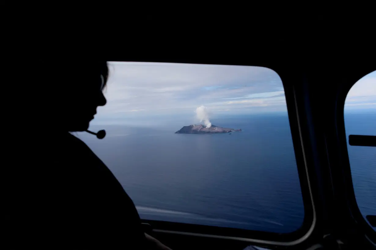 FILE PHOTO: An aerial view of the Whakaari, also known as White Island volcano, in New Zealand