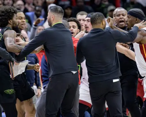 Jimmy Butler, Naji Marshall are among 5 players suspended after Heat-Pelicans incident