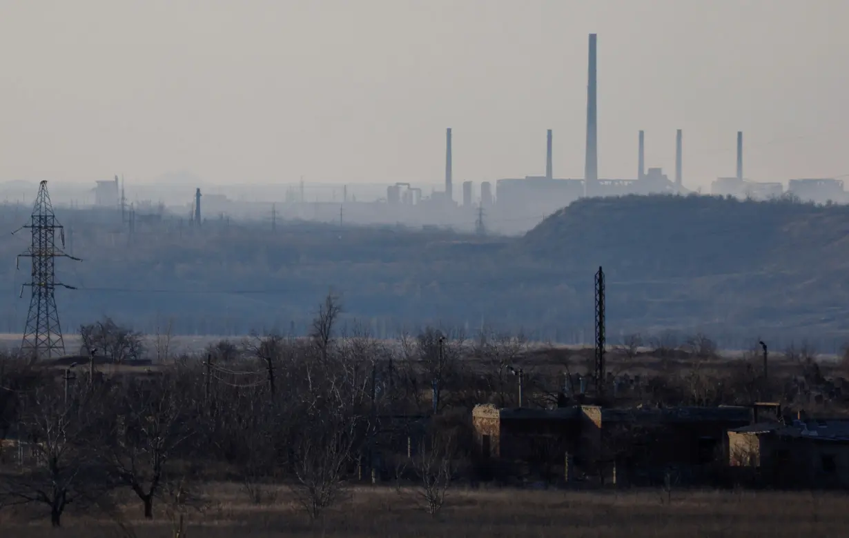 A view shows Avdiivka Coke and Chemical Plant