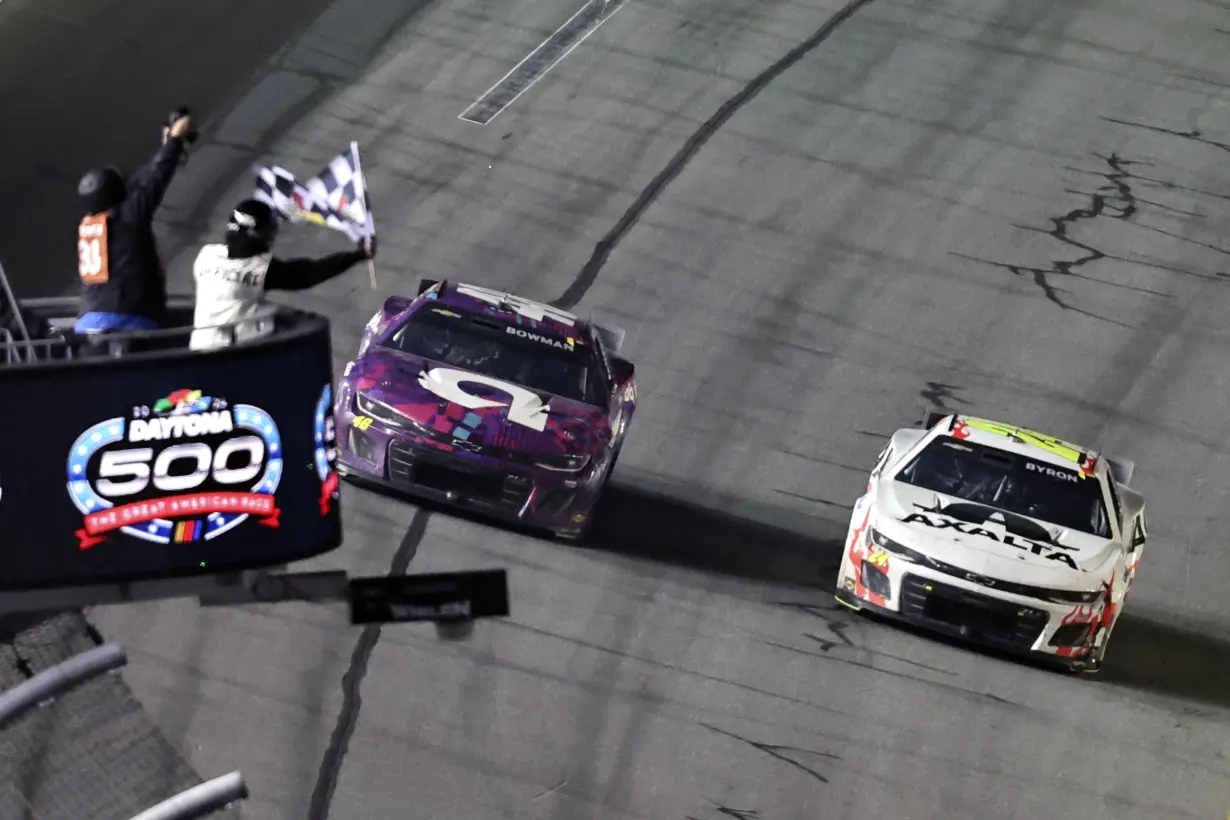 Alex Bowman triggers 'the big one' in the Daytona 500 but escapes damage and comes home second